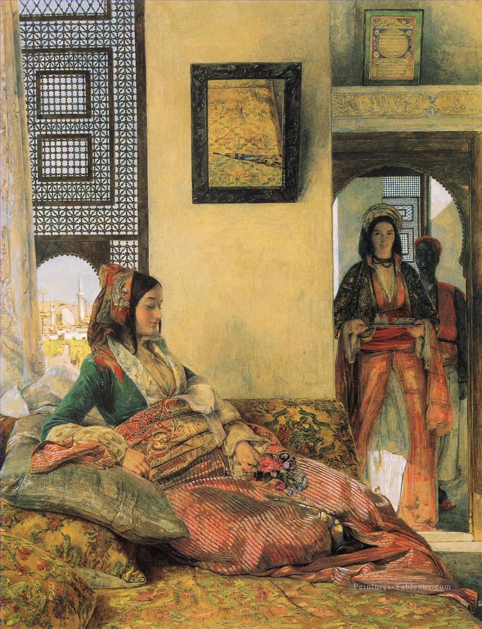 La vie dans le Hareem Cairo Oriental John Frederick Lewis Peintures à l'huile